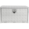 Garvee 48 in Heavy Duty Aluminum Tool Underbody Box, Waterproof Square Truck Storage Organizer Chest for Pick Up Truck Bed, Rv Trailer (48″ X 18″ X 18″ – Sliver)(18″ X 18″ X 18″ – Sliver)