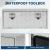Garvee 48 in Heavy Duty Aluminum Tool Underbody Box, Waterproof Square Truck Storage Organizer Chest for Pick Up Truck Bed, Rv Trailer (48″ X 18″ X 18″ – Sliver)(48″ X 18″ X 18″ – Sliver)