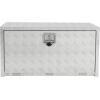 Garvee 48 in Heavy Duty Aluminum Tool Underbody Box, Waterproof Square Truck Storage Organizer Chest for Pick Up Truck Bed, Rv Trailer (48″ X 18″ X 18″ – Sliver)(24″ X 18″ X 18″ – Sliver)