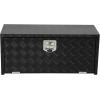 Garvee 48 in Heavy Duty Aluminum Tool Underbody Box, Waterproof Square Truck Storage Organizer Chest for Pick Up Truck Bed, Rv Trailer (48″ X 18″ X 18″ – Sliver)(30″ X 14″ X 16″ – Black)