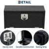 Garvee 48 in Heavy Duty Aluminum Tool Underbody Box, Waterproof Square Truck Storage Organizer Chest for Pick Up Truck Bed, Rv Trailer (48″ X 18″ X 18″ – Sliver)(24″ X 12″ X 14″ – Black)