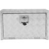 Garvee 48 in Heavy Duty Aluminum Tool Underbody Box, Waterproof Square Truck Storage Organizer Chest for Pick Up Truck Bed, Rv Trailer (48″ X 18″ X 18″ – Sliver)(24 X 12″ X 14″ – Sliver)