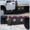 Garvee 48 in Heavy Duty Aluminum Tool Underbody Box, Waterproof Square Truck Storage Organizer Chest for Pick Up Truck Bed, Rv Trailer (48″ X 18″ X 18″ – Sliver)(60″ X 18″ X 18″ – Black)