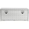Garvee 48 in Heavy Duty Aluminum Tool Underbody Box, Waterproof Square Truck Storage Organizer Chest for Pick Up Truck Bed, Rv Trailer (48″ X 18″ X 18″ – Sliver)(36″ X 18″ X 18″ – Sliver)
