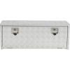 Garvee 48 in Heavy Duty Aluminum Tool Underbody Box, Waterproof Square Truck Storage Organizer Chest for Pick Up Truck Bed, Rv Trailer (48″ X 18″ X 18″ – Sliver)(36″ X 14″ X 16″ – Sliver)