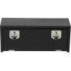 Garvee 48 in Heavy Duty Aluminum Tool Underbody Box, Waterproof Square Truck Storage Organizer Chest for Pick Up Truck Bed, Rv Trailer (48″ X 18″ X 18″ – Sliver)(36″ X 12″ X 14″ – Black)
