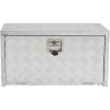 Garvee 48 in Heavy Duty Aluminum Tool Underbody Box, Waterproof Square Truck Storage Organizer Chest for Pick Up Truck Bed, Rv Trailer (48″ X 18″ X 18″ – Sliver)(24″ X 14″ X 16″ – Sliver)