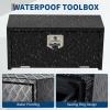 Garvee 48 in Heavy Duty Aluminum Tool Underbody Box, Waterproof Square Truck Storage Organizer Chest for Pick Up Truck Bed, Rv Trailer (48″ X 18″ X 18″ – Sliver)(24″ X 12″ X 14″ – Black)