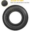 Garvee 5.3-12 5.3×12 530-12 5.30-12 Trailer Tires, Load Range C, 6PR(20.5×8-10 10PR)
