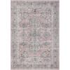 Garvee 5×7 Bedroom Rugs Non Slip Washable Rugs for Living Room Modern Striped Area Rug for Dining Room Stain Resistant Area Rug for Classroom Office Blue and Orange(Pink)