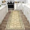 Garvee 5×7 Washable Rugs for Living Room – Stain Resistant, Non-Slip, Pastel Oriental Rugs for Bedroom, Dining Room, Kitchen. Beige(Beige)
