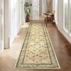 Garvee 5×7 Washable Rugs for Living Room – Stain Resistant, Non-Slip, Pastel Oriental Rugs for Bedroom, Dining Room, Kitchen. Beige(Beige)