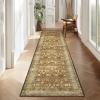 Garvee 5×7 Washable Rugs for Living Room – Stain Resistant, Non-Slip, Pastel Oriental Rugs for Bedroom, Dining Room, Kitchen. Beige(Brown)