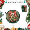 Garvee 6 Pack Christmas Wreath Storage Bags, Waterproof Clear PVC/PE Wreath Storage Containers with Sturdy Handles & Zippers, Holiday Decor Storage Organizer for Xmas and Seasonal Decorations, Green(Green)