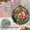 Garvee 6 Pack Christmas Wreath Storage Bags, Waterproof Clear PVC/PE Wreath Storage Containers with Sturdy Handles & Zippers, Holiday Decor Storage Organizer for Xmas and Seasonal Decorations, Green(Green)