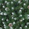 Garvee 6 ft Christmas Tree, 6 ft Artificial Prelit Slim Pencil Tree with Warm White Lights & Metal Stand, Easy Assemble, Xmas Decor for Home Party Office Mall Holiday Decoration(Green and White)