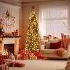 Garvee 6 ft Christmas Tree, 6 ft Artificial Prelit Slim Pencil Tree with Warm White Lights & Metal Stand, Easy Assemble, Xmas Decor for Home Party Office Mall Holiday Decoration(Green and White)