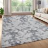 Garvee 8×10 Area Rug for Living Room, Fluffy Shag Soft Washable Rugs Large Fuzzy Plush Indoor Carpet for Bedroom Nursery Playroom Kids Girls Boys Room (Black)(Tie-dyed Light Grey)