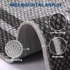 Garvee 8×10 Area Rugs Washable Rugs for Living Room Modern Solid Minimalist Border Rug Soft Bedroom Rug Non Slip Floor Cover Stain Resistant Throw Carpet for Dining Room Apartment Nursery，Black/Grey(Black/Grey|border)