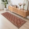 Garvee 8×10 Area Rugs Washable Rugs for Living Room Modern Solid Minimalist Border Rug Soft Bedroom Rug Non Slip Floor Cover Stain Resistant Throw Carpet for Dining Room Apartment Nursery，Black/Grey(Floral – Red)