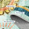 Garvee 8×10 Rug Washable Vintage Boho Large Rugs for Living Room Non Slip Kids Playroom Floor Mat Non Shedding Soft Bedroom Rug Low Pile Soft Thin Foldable Indoor Rugs for Classroom Dining, Beige(Retro | Sky Blue)