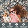 Garvee 8×10 Rug Washable Vintage Boho Large Rugs for Living Room Non Slip Kids Playroom Floor Mat Non Shedding Soft Bedroom Rug Low Pile Soft Thin Foldable Indoor Rugs for Classroom Dining, Beige(Boho Floral | Black)
