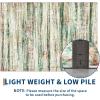 Garvee 9×12 Area Rug Washable Rugs for Living Room Modern Abstract Rug Modern Abstract Area Rugs Stain Resistant Throw Carpet Non-Slip Soft Floor Mat for Nursery Home Office Dining Room，Blue(Green/Multi-striped)