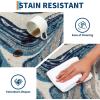 Garvee 9×12 Area Rug Washable Rugs for Living Room Modern Abstract Rug Modern Abstract Area Rugs Stain Resistant Throw Carpet Non-Slip Soft Floor Mat for Nursery Home Office Dining Room，Blue(Green-wave)
