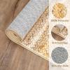 Garvee 9×12 Washable Rugs Low Pile Living Room Rug Boho Accent Rug Soft Bedroom Floor Carpet Modern Woven Print Rugs (Not Braid) Non Shedding Thin Foldable Floor Mats for Nursery Classroom, Green(Braided | Natural)