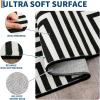 Garvee Area Rug 10×13 Washable Boho Large Rug Non Shedding Bedroom Rug Modern Abstract Black White Rugs Ultra-Thin Soft Living Room Carpet Non Slip Modern Rugs for Playroom Dining Room, Black