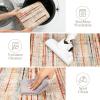 Garvee Area Rug 5×7 Machine Washable Rugs Non Slip Low Pile Abstract Print Modern Carpet Stain Resistant Non Shedding Accent Rugs for Living Room Bedroom Dining Room, Red(Neutral|colorful)