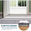 Garvee Area Rug 5×7, No Slip Washable, Modern Checkered Pattern Area Rug, Low-Pile Design Rug, Under Bed Carpet, for Living Room Bedroom Dining Room, Grey(Grey)