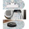 Garvee Area Rug 8×10 for Living Room, Washable Non Slip Low Pile Rugs, Floral Soft Carpet for Living Room, Bedroom, Dining Room, Pink(Blue)