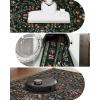 Garvee Area Rug 8×10 for Living Room, Washable Non Slip Low Pile Rugs, Floral Soft Carpet for Living Room, Bedroom, Dining Room, Pink(Green)