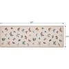 Garvee Area Rug 9×12, No Slip Washable, Modern Butterfly Pattern Area Rug, Low-Pile Design Rug, Under Bed Carpet, for Living Room Bedroom Dining Room, Black(Apricot)