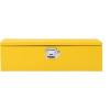 Garvee Black Steel Truck Bed Tool Box, Diamond Plate Tool Box with Side Handle and Lock Keys, Storage Toolbox Chest Box Organizer for Pickup, Truck Bed, RV, Trailer(Yellow)