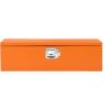 Garvee Black Steel Truck Bed Tool Box, Diamond Plate Tool Box with Side Handle and Lock Keys, Storage Toolbox Chest Box Organizer for Pickup, Truck Bed, RV, Trailer(Orange)