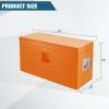 Garvee Black Steel Truck Bed Tool Box, Trailer Tongue Box, Truck Storage Organizer Tool Chest For Truck Bed, RV, Trailer (36″x 15″x 15″ – Orange)(24″x 15″x 15″ – Orange)