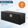 Garvee Black Steel Truck Bed Tool Box, Trailer Tongue Box, Truck Storage Organizer Tool Chest For Truck Bed, RV, Trailer (36″x 15″x 15″ – Orange)(36″x 14″x 16″)