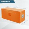 Garvee Black Steel Truck Bed Tool Box, Trailer Tongue Box, Truck Storage Organizer Tool Chest For Truck Bed, RV, Trailer (36″x 15″x 15″ – Orange)(48″x 15″x 15″ – Orange)
