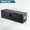 Garvee Black Steel Truck Bed Tool Box, Trailer Tongue Box, Truck Storage Organizer Tool Chest For Truck Bed, RV, Trailer (36″x 15″x 15″ – Orange)(48″x 15″x 15″)