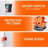 Garvee Commercial Juicer Machine, 110V Automatic Feeding Juice Extractor, 120W Orange Squeezer for 20-30 per Minute, with Pull-Out Filter Box SUS 304 Tank PP Cover and Two Peel Collecting Buckets