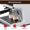 Garvee Espresso Machine with Grinder, Milk Frother Wand, 1450W, 20 Bar Professional Espresso Maker with Barista Kit, 2.8 L Water Tank for Cappuccinos or Macchiatos