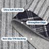 Garvee Extra Large Carpet Rug 10×13 Washable Rug with Braided Print for Living Room Bedroom, Foldable Non-Slip Low-Pile Stain Resistant Carpet for Playroom Dinning Room Apartment, Brown(Wide Border-grey)