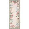 Garvee Floral Botanical 2×6 Runners for Hallways Washable Non Slip Scalloped Kitchen Rugs Low Pile Ultra Thin Stain Resistant Farmhouse Carpet for Bedside Entryway Laundry Bathroom, Taupe(Floral/Light Taupe)