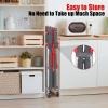 Garvee Folding Utility Service Cart, Collapsible Cart with Wheels, 3 Tier Rolling Utility Cart, Folding Cart with Wheels Collapsible, Service Cart for Tool, Cleaning, Bar, Garage, Kitchen, Office