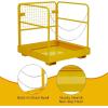 Garvee Forklift Safety Cage 36 in x36 in for 1 or 2 People, Forklift Man Basket 1200 LBS, Foldable Forklift Work Platform for Changing Lights, Painting, Roof Repair, Tree Service