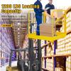 Garvee Forklift Safety Cage 36 in x36 in for 1 or 2 People, Forklift Man Basket 1200 LBS, Foldable Forklift Work Platform for Changing Lights, Painting, Roof Repair, Tree Service