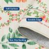 Garvee Geometric Area Rug 2×6 Modern Farmhouse Bathroom Rugs with Non Slip Backing, Low Pile Ultra Soft Trellis Floral Accent Carpet, Foldable Runners for Hallways, Bedrooms, Laundry Rooms, Green(Trellis|beige)