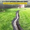Garvee Geotextile Landscape, 6 ft x 300 ft & 6 oz Geotextile Fabric, PP Drainage 350N Tensile Strength & 440N Load Capacity, for Driveway & Road Stabilizationr, Erosion Control, French Drains(6ft x 50ft & 6oz)
